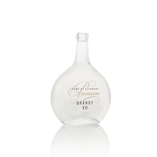 Bouteilles en verre de couleur bleue d'étiquette de Logo faite sur commande de fantaisie de 500/700/750 ml pour la bouteille d'alcool de Tequlia de rhum de Gin de Vodka