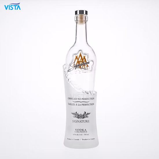 375 ml 500 ml 750 ml 35 cl 50 cl 75 cl High Flint Whisky Brandy Xo Vodka Teliqula Spirit Liqueur Rhum Vin Champange Bouteille en verre pour bouchon en liège Bouchon à vis