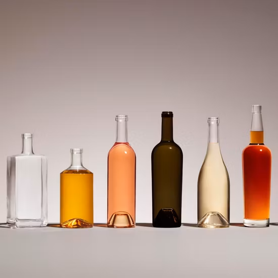 50 ml 100 ml 200 ml 250 ml 500 ml 700 ml 750 ml 1 litre de liqueur givrée sur mesure Fabricant de bouteilles en verre de vodka Gin Whisky Tequila Rhum Parfum Spirit Bouteille de bière